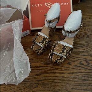 Katy Perry Collections Snake Print Heels